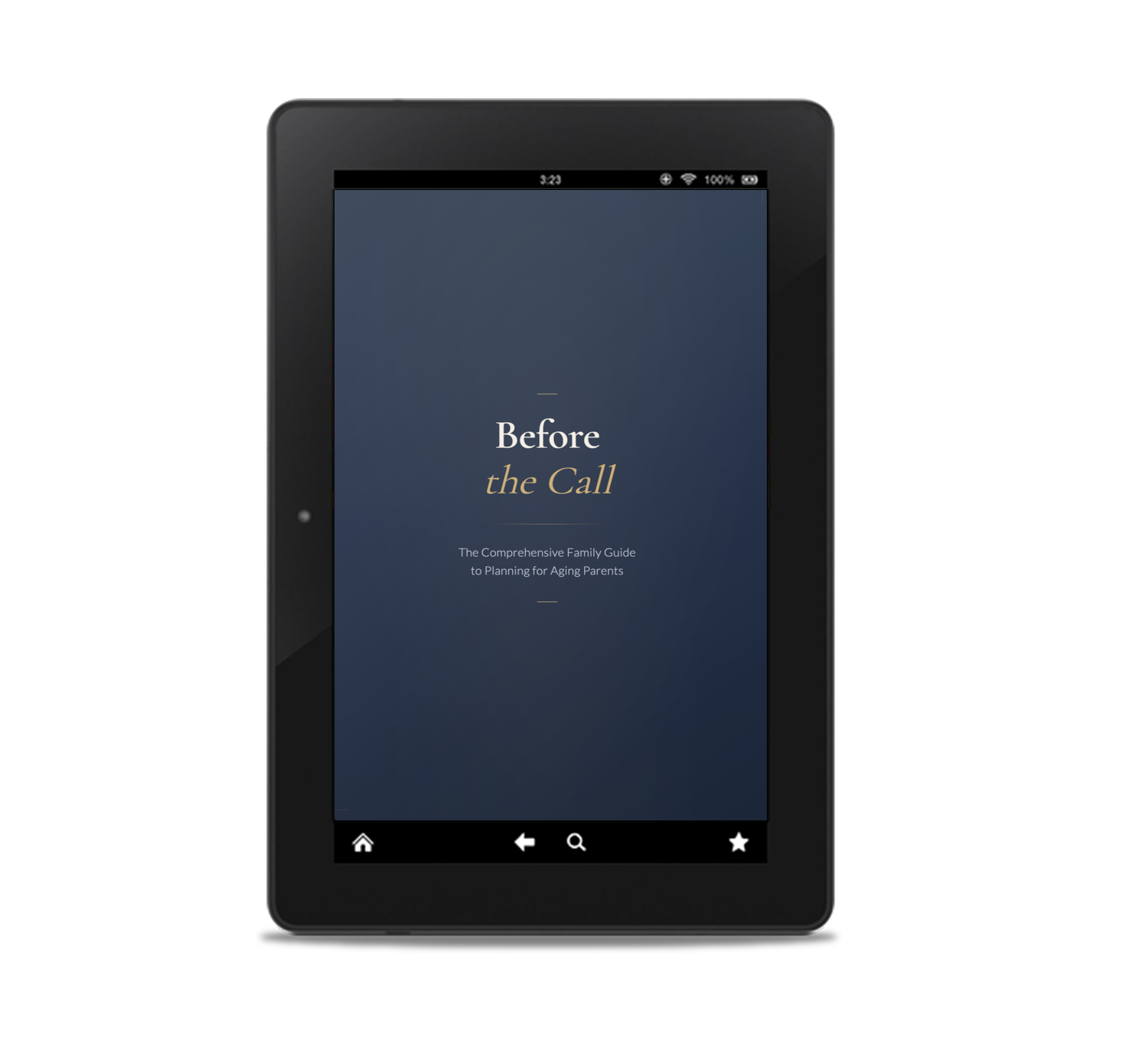 Before the Call — displayed on a tablet