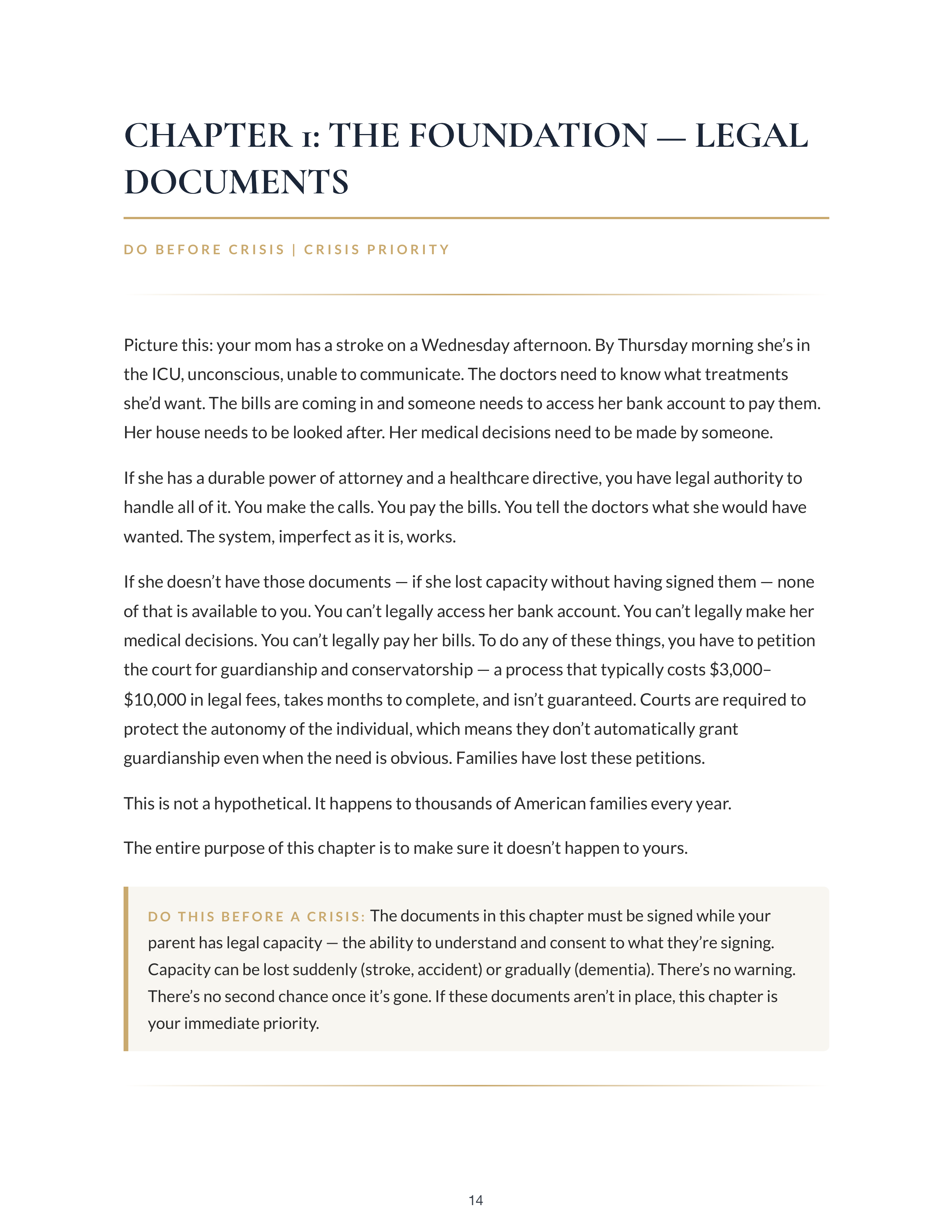 Sample page — Chapter 1: Legal Documents
